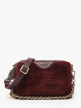 Cross Body Tas Vintage Leder Mila louise Rood vintage 23673FUC
